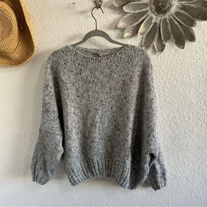 La fee Maraboutee wool blend gray sweater